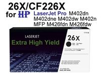 HP 26X (CF226X) Black Toner Cartridge - PrinterDirect Compatible
